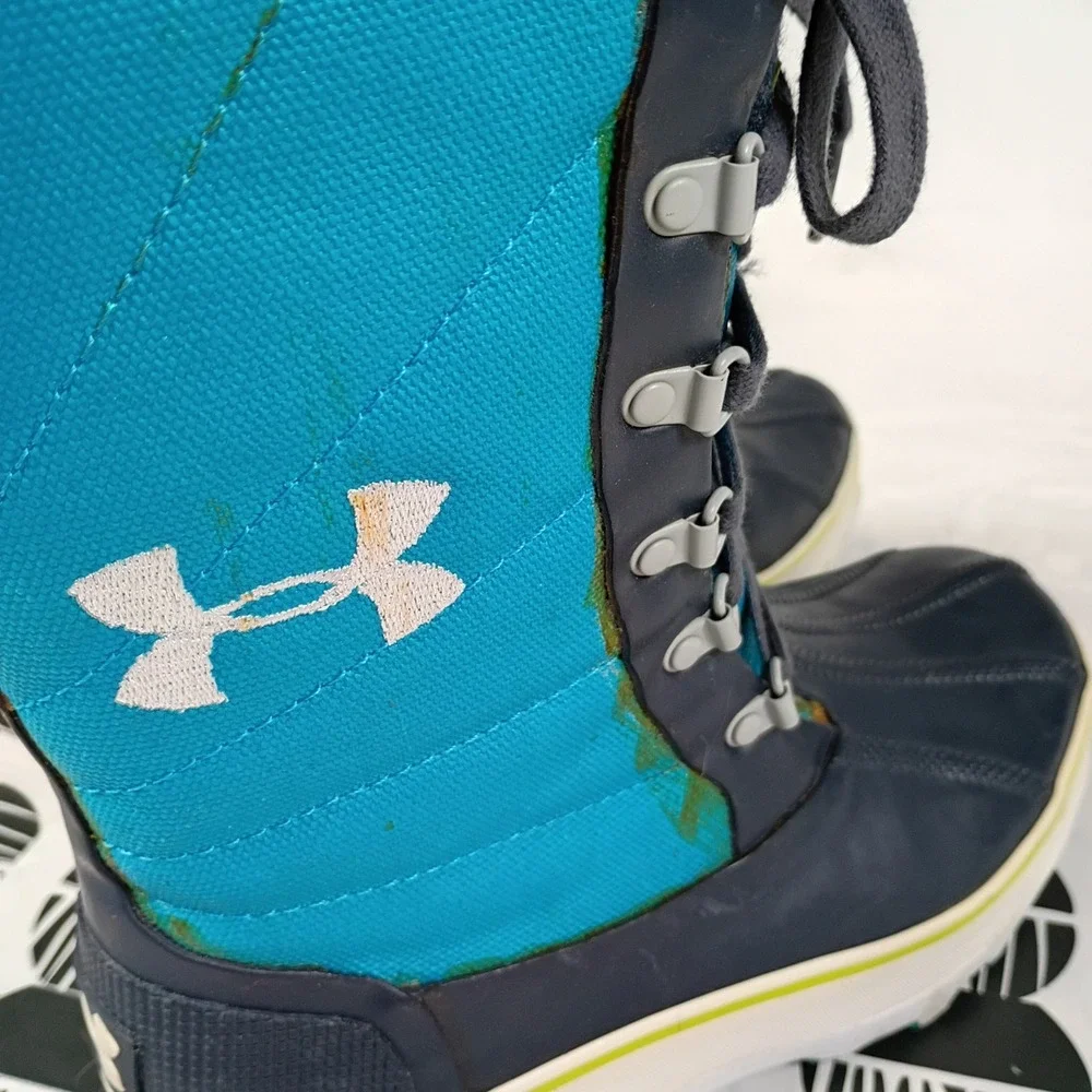 Under Armour Primaloft 200G‎ Insulated Winter Snow Boots Blue Navy Women's 6